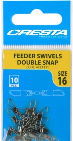 Spro Cresta Feeder Swivels Double Snap 10pcs