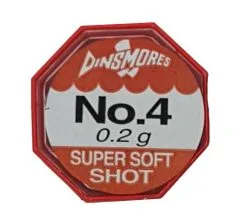 Dinsmores Super Soft Shot -Exporteren Vislijnen Gereedschap Winkel Dinsmores Super Soft Shot No 4 02gram