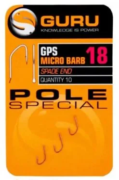 Guru Pole Special GPS Micro Barb -Exporteren Vislijnen Gereedschap Winkel Guru Pole Special GPS Micro Barb nr 18 GPH18