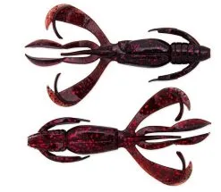 Keitech Crazy Flapper 2.8" 8pcs -Exporteren Vislijnen Gereedschap Winkel Keitech Crazy Flapper Black Cherry