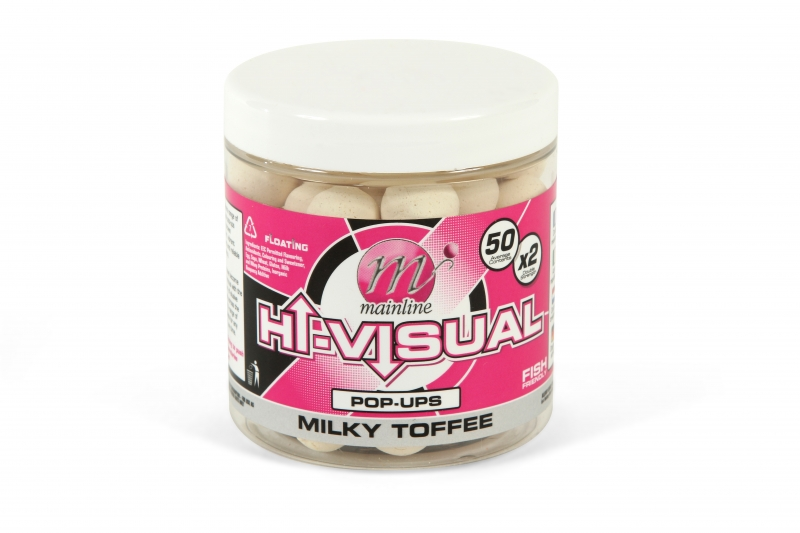 Mainline Hi-Visual Pop-ups Milky Toffee 15mm 1 Mainline Hi-Visual Pop-ups Milky Toffee 15mm