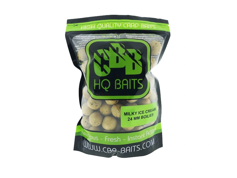 CBB HQ Baits Milky Ice Cream 24mm Boilie 1kg 1 CBB HQ Baits Milky Ice Cream 24mm Boilie 1kg